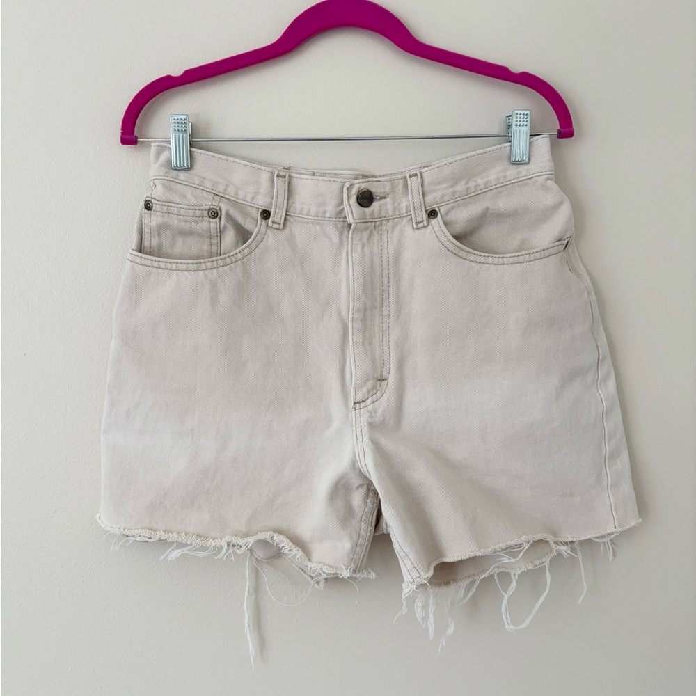 L.L. Bean Women's Light Cream Denim Jean Shorts